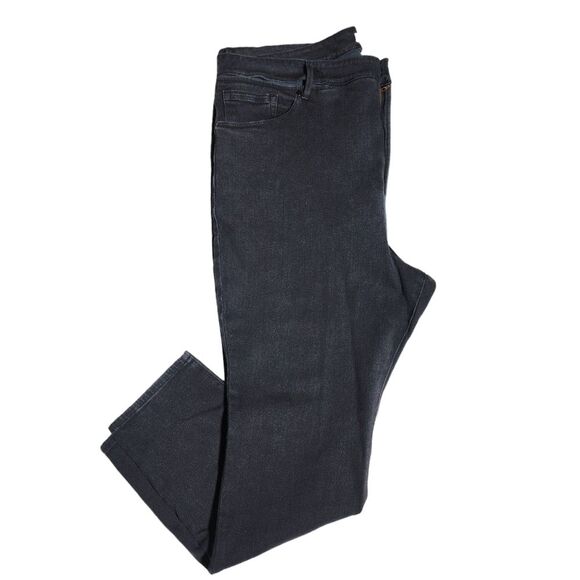 Good American NWT Good Legs Black Stretch Denim Skinny Jeans Plus Size 24 - Picture 4 of 12